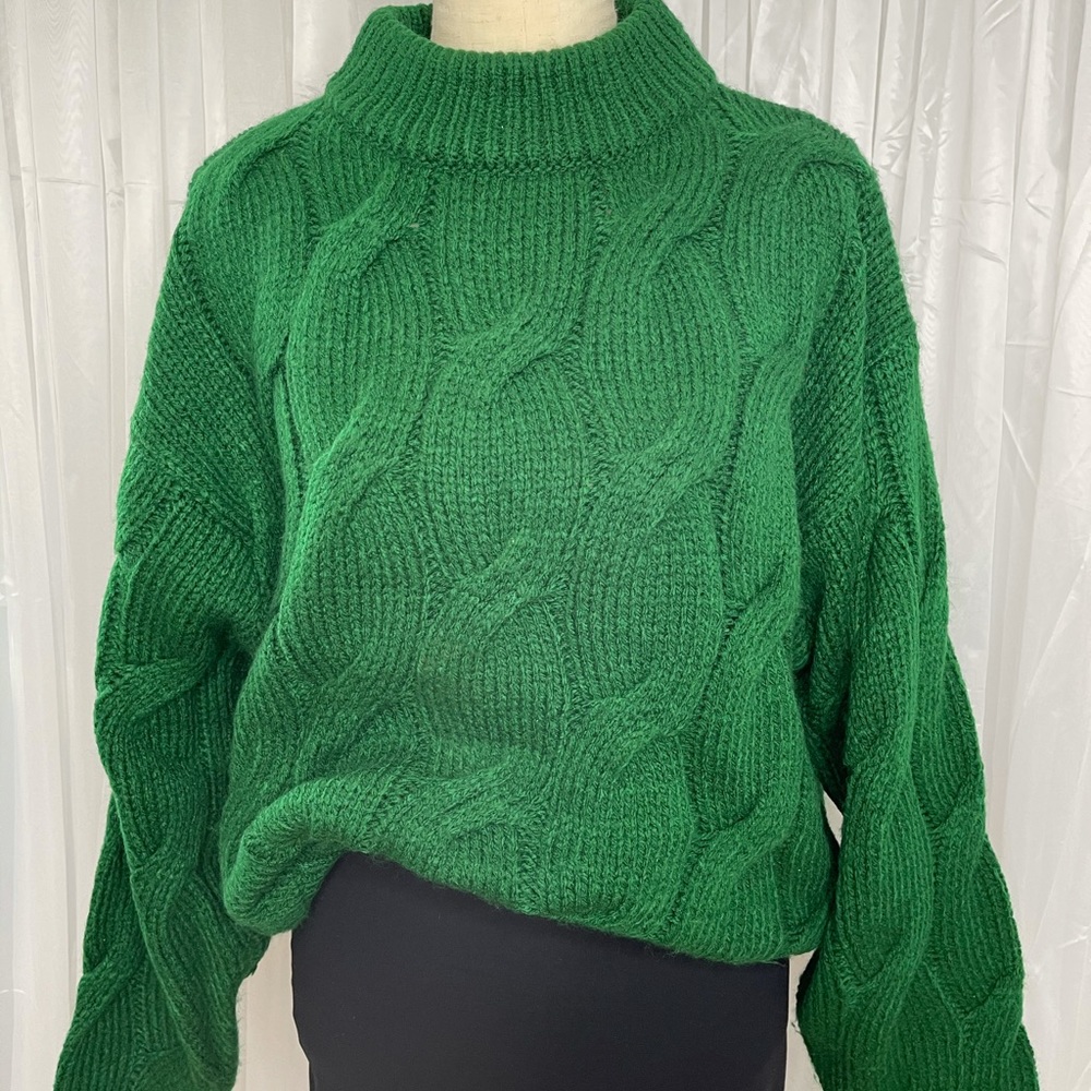Cable knit sweater